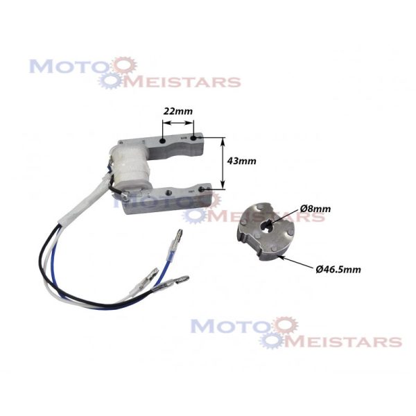 Stators aizdedze + rotors velo palīgmotoram 1E40F/1E47F