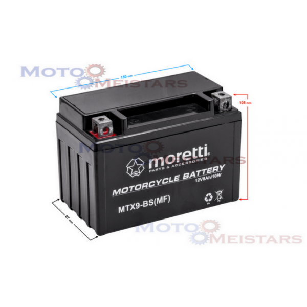 Akumulators 12 v 8 Ah GEL, MTX9-BS