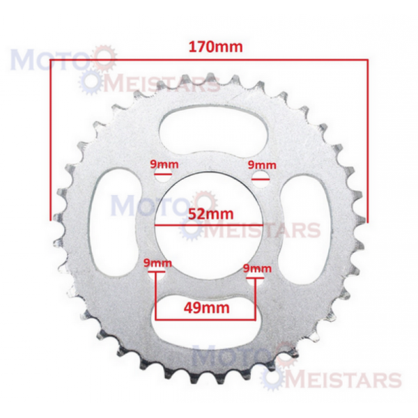 Aizmugures zobrats ATV110-125 cm3 43x420H