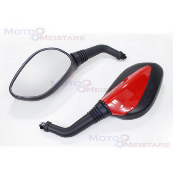 Spoguļu komplekts motorolleriem, M8 vītne L/R (labā/kreisā)