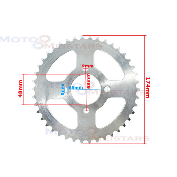 Aizmugures zobrats ATV 110-125 cm3 , 42x420H