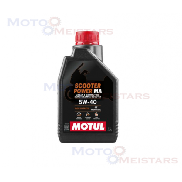 MOTUL sintētiskā motoreļļa 4T motorolleriem SCOOTER POWER 4T 5W-40 MA 1L