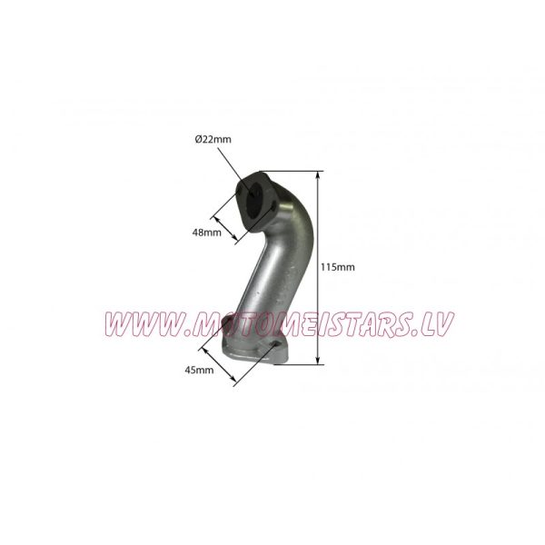 Karburatora pāreja 72-110 cm3 4-T mopēdiem, motocikliem